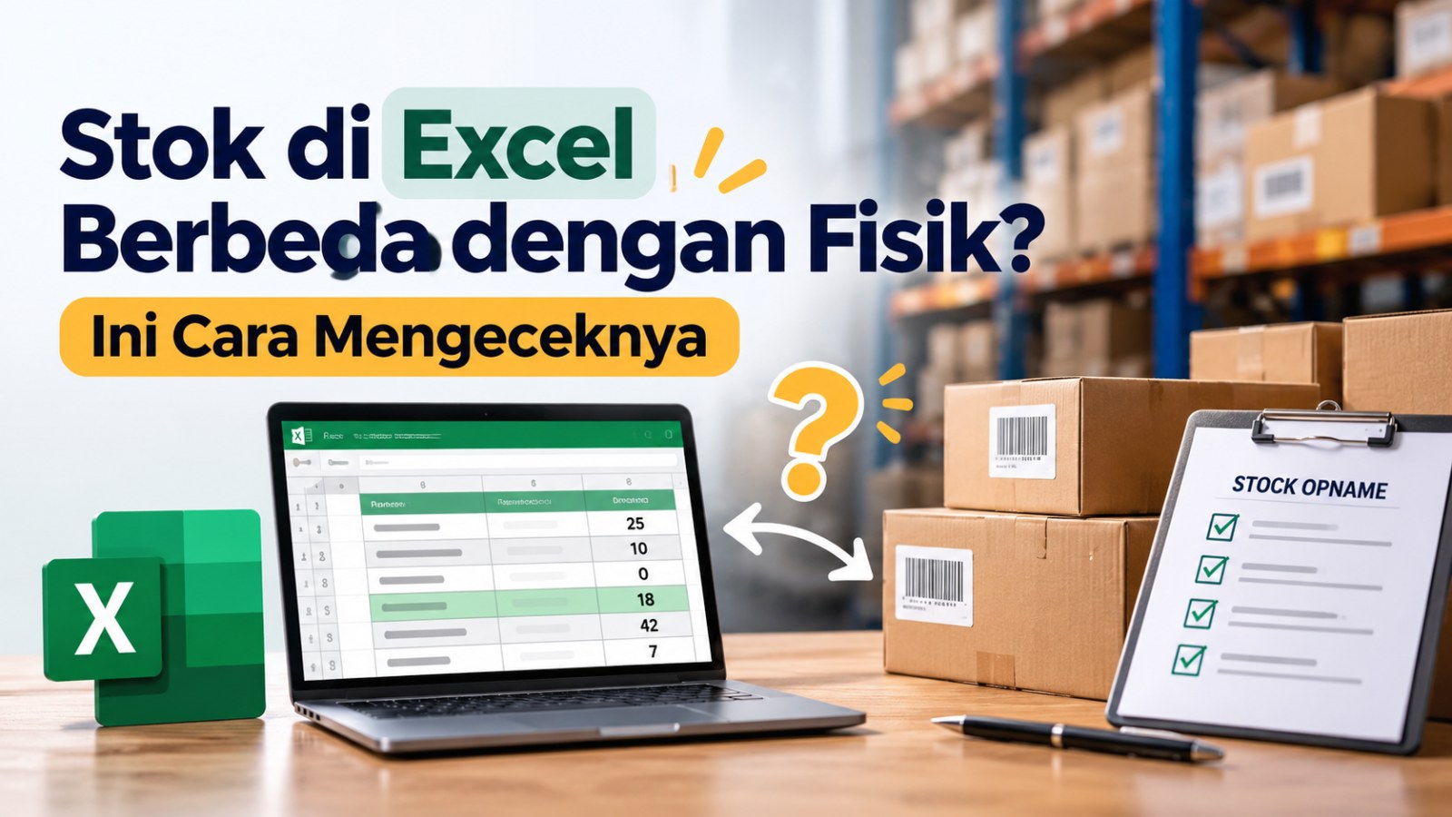 Stok di Excel Berbeda dengan Fisik? Ini Cara Mengeceknya